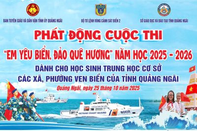 🌊 TRƯỜNG THCS NGHĨA AN PHÁT ĐỘNG CUỘC THI “EM YÊU BIỂN, ĐẢO QUÊ HƯƠNG” NĂM HỌC 2025 – 2026