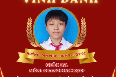 🌟 VINH DANH HỌC SINH ĐẠT GIẢI TRONG KỲ THI CHỌN HỌC SINH GIỎI LỚP 9 CẤP TỈNH, NĂM HỌC 2025-2026